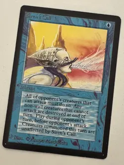 Magic the Gathering MTG Beta Siren's Call LP (Beta Bob) - Image 1