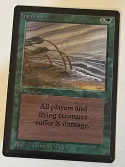 Magic the Gathering MTG Beta Hurricane NM - (Beta Bob) - Image 1