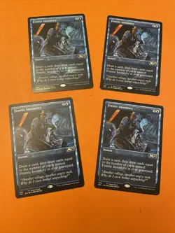 MTG - 4 Copies Of Frantic Inventory - 1x FOIL Promo Dark Frame 3x Reg - NM/MT - Image 1