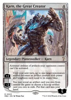 NM MTG KARN THE GREAT CREATOR WHITE BORDER MYSTERY BOOSTER 2 - Image 1