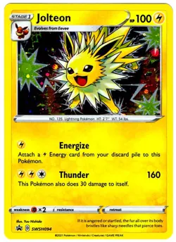 Jolteon SWSH094 (NM) - Sword & Shield Black Star Promo 2020 - Holo Pokemon TCG - Image 1