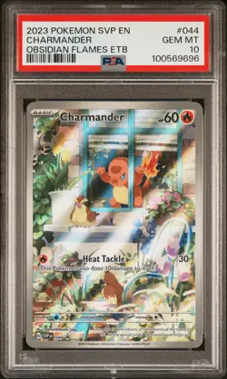 2023 POKEMON SVP EN-SV BLACK STAR PROMO #044 CHARMANDER PSA 10 - Image 1