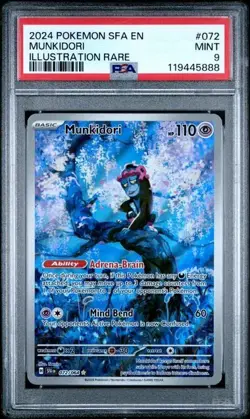 PSA 9 Munkidori 072/064 English Pokemon Shrouded Fable Illustration Rare - Image 1