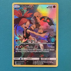 Pokemon TCG Torkoal 237/236 Sun Moon Cosmic Eclipse Secret Rare Trainer Gallery - Image 1