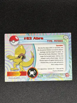 Pokemon Topps Series Green Label #63 ABRA - Image 2
