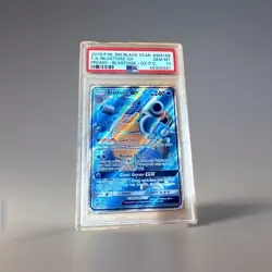 2019 POKEMON SM BLACK STAR PROMO #SM189 FULL ART BLASTOISE GX PSA 10 GEM MINT - Image 1