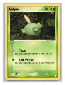 Pokemon TCG Gulpin 62/101 Hidden Legends Normal MP - Image 1