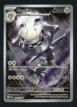 Steelix 150/132 Mega Evolution Illustration Rare Pokemon TCG - Image 1