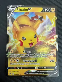 Pokemon TCG Pikachu V Vivid Voltage 043/185 Holo Ultra Rare NM - Image 1