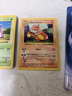 CHARMELEON Pokemon Card 1st Edition Shadowless 24/102 NM + 20 Extras + Boxes - Image 2