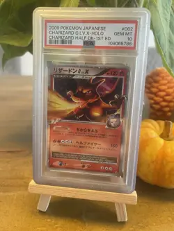 PSA 10 Charizard LV.X holo 002/016 Japanese 1st Edition 2009 Pokemon Card - Image 1