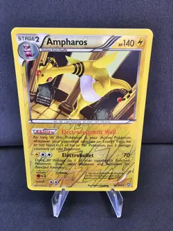 Ampharos 40/124 Reverse Holo Rare Dragons Exalted Pokemon Card - Image 1