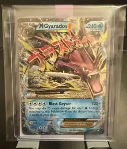 Pokemon Mega M Gyarados EX Full Art Ultra Holo Rare Card 27/122 XY BREAKpoint - Image 3