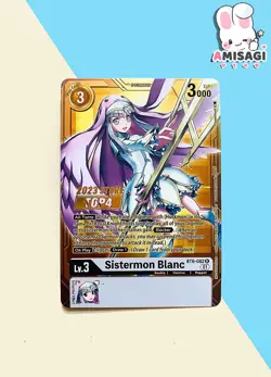 Digimon Trading Card Game Sistermon Blanc BT6-082 PROMO Karte Store Championship - Image 1