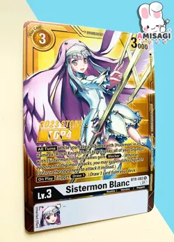 Digimon Trading Card Game Sistermon Blanc BT6-082 PROMO Karte Store Championship - Image 2