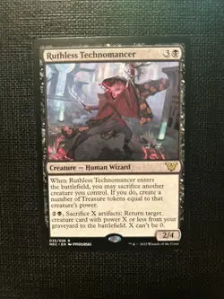 Ruthless Technomancer Regular - Neon Dynasty Commander MTG-NM - Image 1