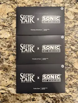 Magic The Gathering Secret Lair x Sonic the Hedgehog Rainbow Foil Bundle OPENED - Image 1