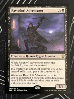 1x Ravenloft Adventurer (142) Commander Legends Battle for Baldur's Gate LP MTG - Image 1