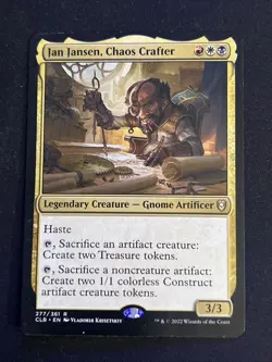 1x Jan Jansen, Chaos Crafter (277) Commander Legends Battle for Baldur's Gate LP - Image 1