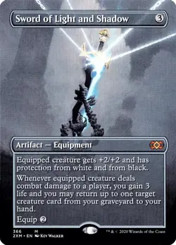 1x NM Sword of Light and Shadow (Borderless) - Double Masters [MTG] pack fresh - Image 1