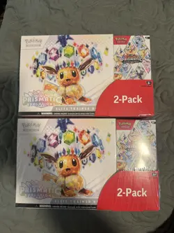 (LOT OF x2) Pokemon TCG: Prismatic Evolutions ETB & Booster Bundle Costco 2-Pack - Image 1