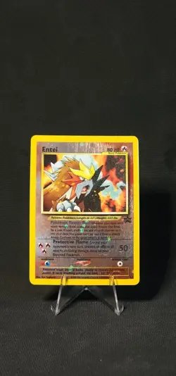Pokemon Entei 34 Wotc Promo Reverse Holo MP - Image 1