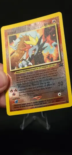Pokemon Entei 34 Wotc Promo Reverse Holo MP - Image 2
