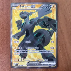 Zekrom EX 158/086 Full Art Ultra Rare Black Bolt Pokemon TCG - Image 1