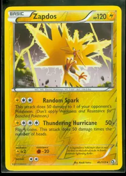 Pokemon ZAPDOS 46/113 Legendary Treasures RARE Rev Holo - NEAR MINT/MINT - Image 1