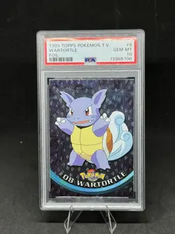 PSA 10 2000 Pokemon Game Topps Chrome Wartortle TV Rare GEM MINT Base Set #8 - Image 1