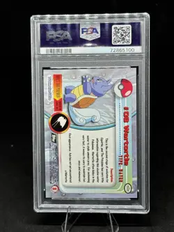 PSA 10 2000 Pokemon Game Topps Chrome Wartortle TV Rare GEM MINT Base Set #8 - Image 2
