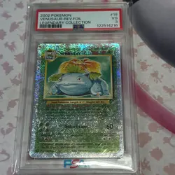 2002 Pokemon TCG Legendary Collection Venusaur 18/110 Reverse Holo PSA 3 VG - Image 1