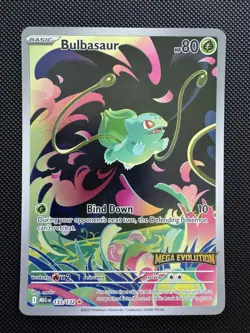 Bulbasaur 133/132 Mega Evolutions Stamped Illustration Rare NM Pokemon TCG - Image 1