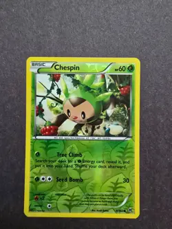 Chespin 9/162 Pokemon Breakthrough REVERSE HOLO - Image 1