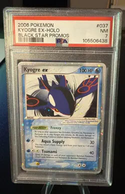 Pokemon 2006 Kyogre ex Holo Black Star Promo #037 PSA 7 - Image 1