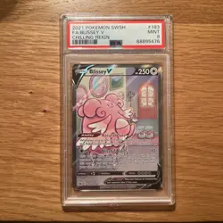 2021 Pokemon SWSH Chilling Reign 183/198 Blissey V PSA 9 - Image 1