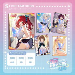 2BOX Secret Words Premium Booster Box Spicy Goddess Trading Card's Anime Waifu - Image 5