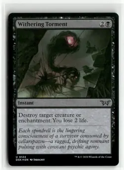 Withering Torment FOIL - Duskmourn MTG NM - Image 1