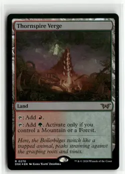 Thornspire Verge FOIL - Duskmourn MTG NM - Image 1