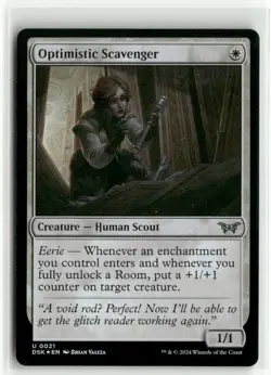 Optimistic Scavenger 0021 FOIL - Duskmourn MTG NM - Image 1