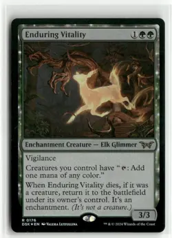 Enduring Vitality FOIL - Duskmourn MTG NM - Image 1