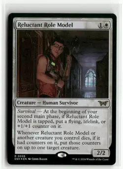 Reluctant Role Model 0026 FOIL - Duskmourn MTG NM - Image 1