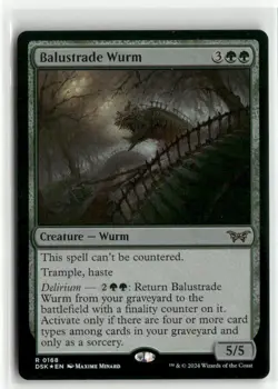 Balustrade Wurm FOIL - Duskmourn MTG NM - Image 1