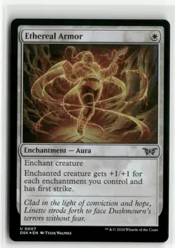 Ethereal Armor FOIL - Duskmourn MTG NM - Image 1