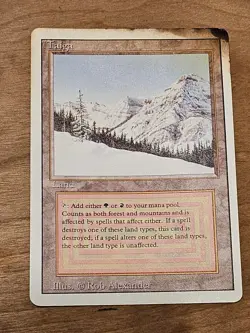 MTG Revised Taiga Dual Land Magic the Gathering Rare #3 - Image 1