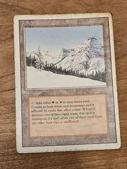 MTG Revised Taiga Dual Land Magic the Gathering Rare #2 - Image 1