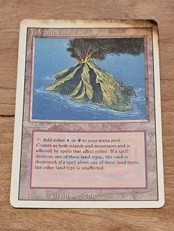 MTG Revised Volcanic Island Dual Land Magic the Gathering Rare #2 - Image 1