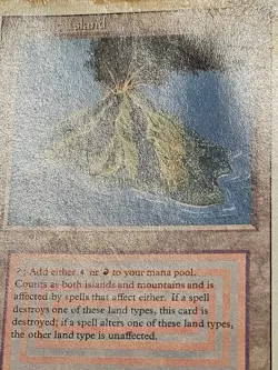 MTG Revised Volcanic Island Dual Land Magic the Gathering Rare #2 - Image 3
