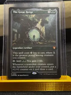 The Great Henge Foil Etched Near Mint MTG Commander Masters - Image 1