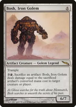 1x Bosh, Iron Golem NM Eng MTG - Mirrodin - Image 1